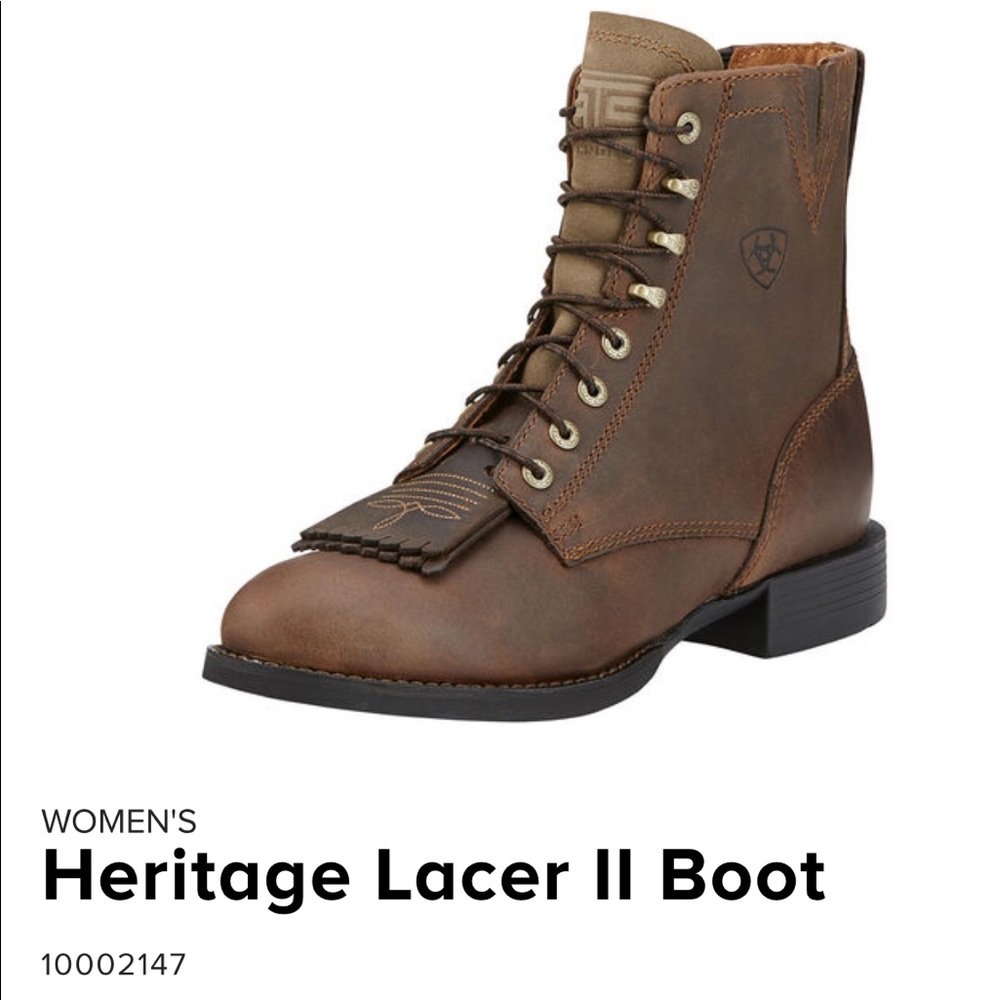 Ariat Lace-Up Leather Riding Boots